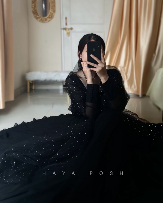 Timeless Black Anarkali