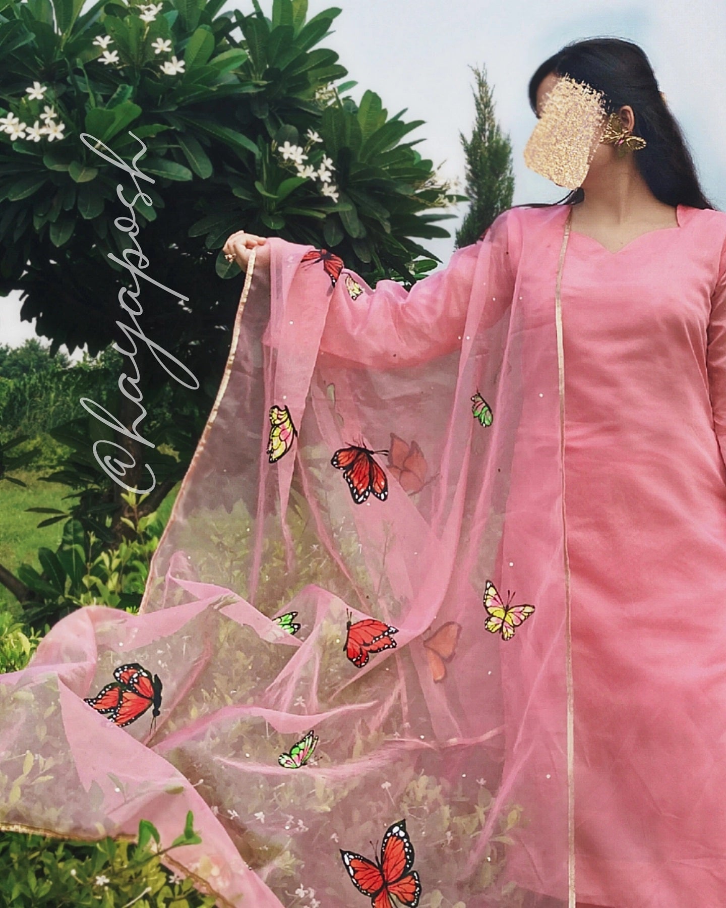 Butter Fly Paradise Suit Hayaposh India.