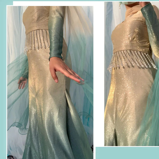 Mermaid Sparkle Gown Hayaposh India.