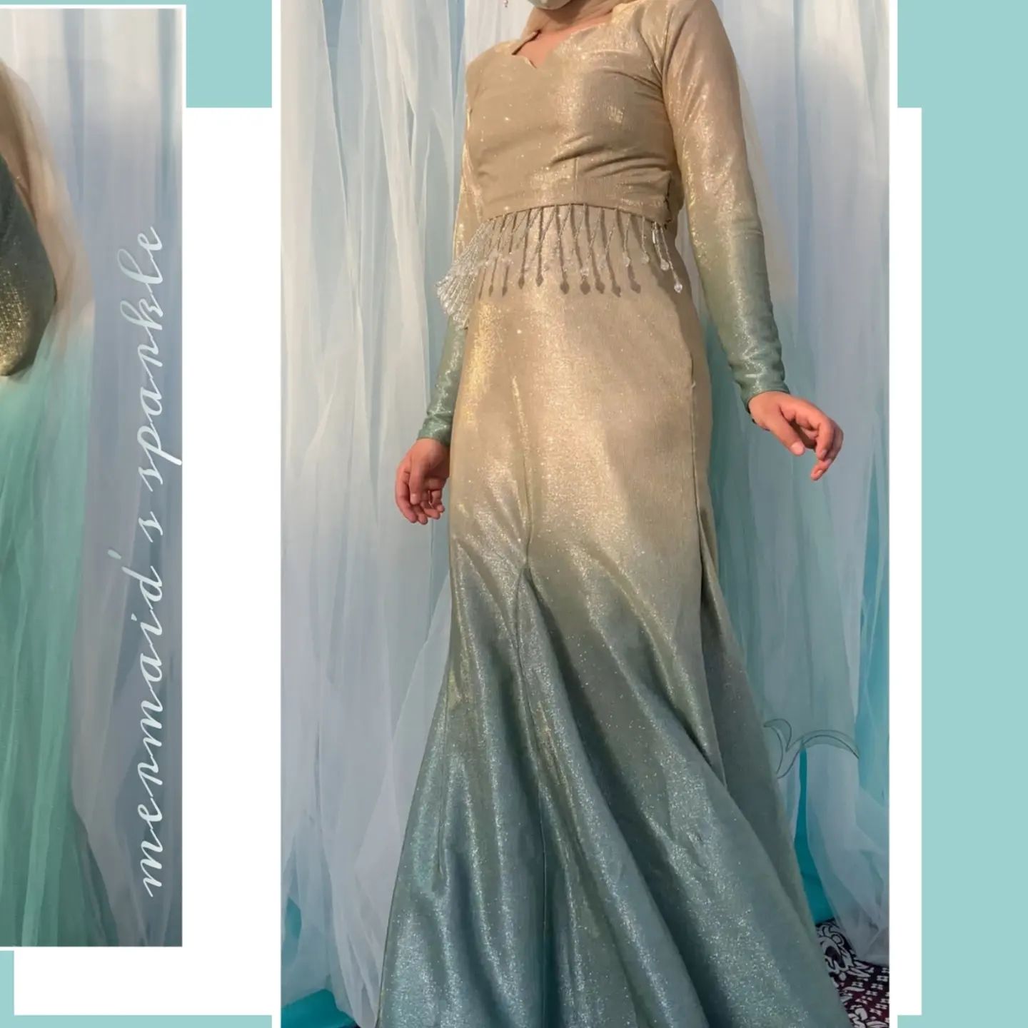 Mermaid Sparkle Gown Hayaposh India.