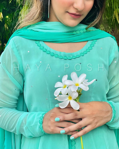 Ombre Layers Anarkali Hayaposh India.