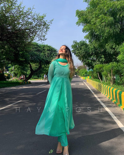 Ombre Layers Anarkali Hayaposh India.