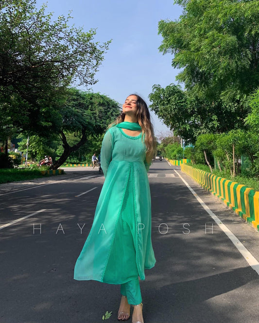 Ombre Layers Anarkali Hayaposh India.