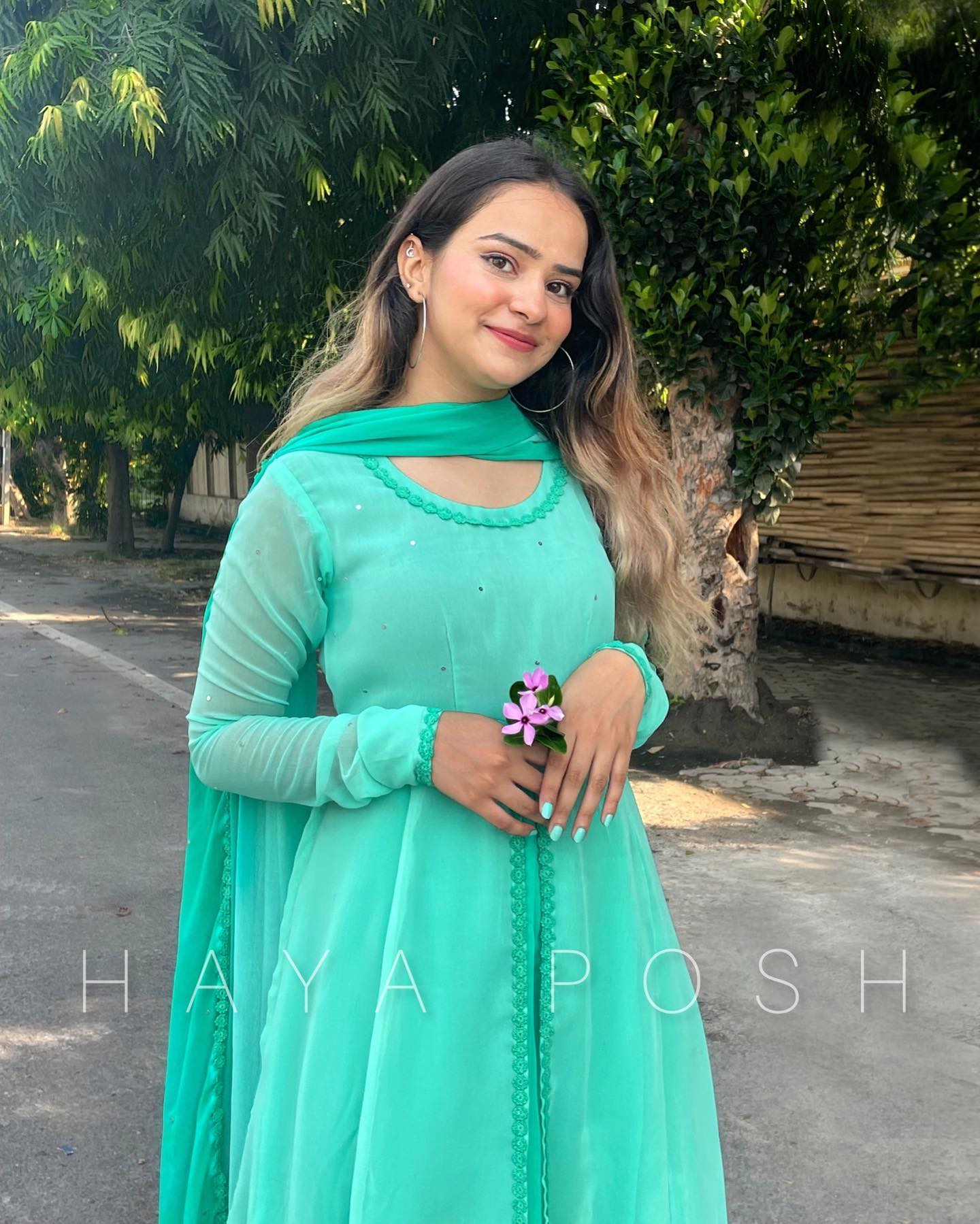 Ombre Layers Anarkali Hayaposh India.