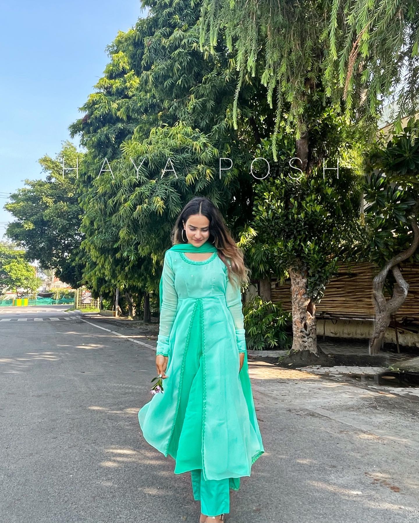 Ombre Layers Anarkali Hayaposh India.