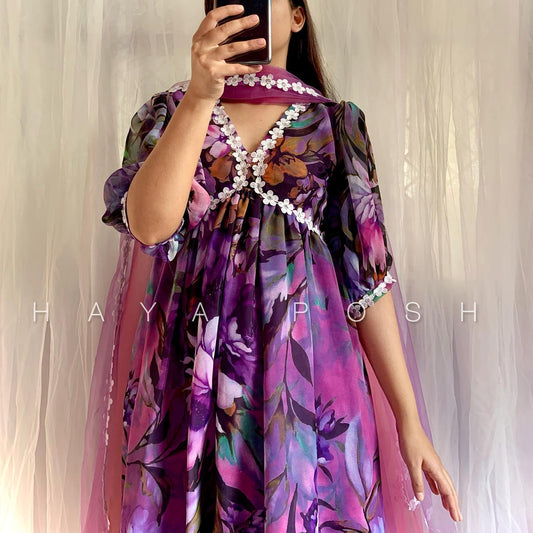 Floral Crush Frock Hayaposh India.