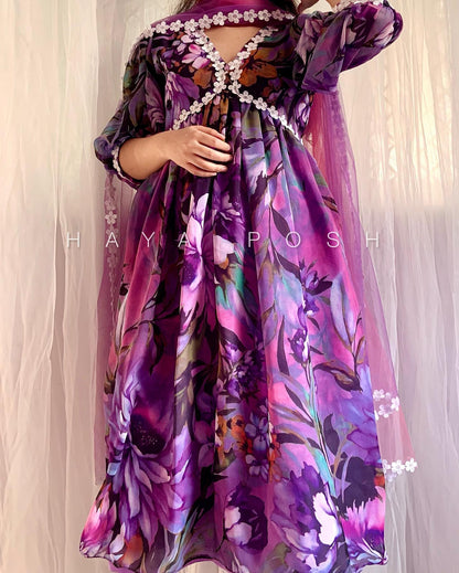 Floral Crush Frock Hayaposh India.