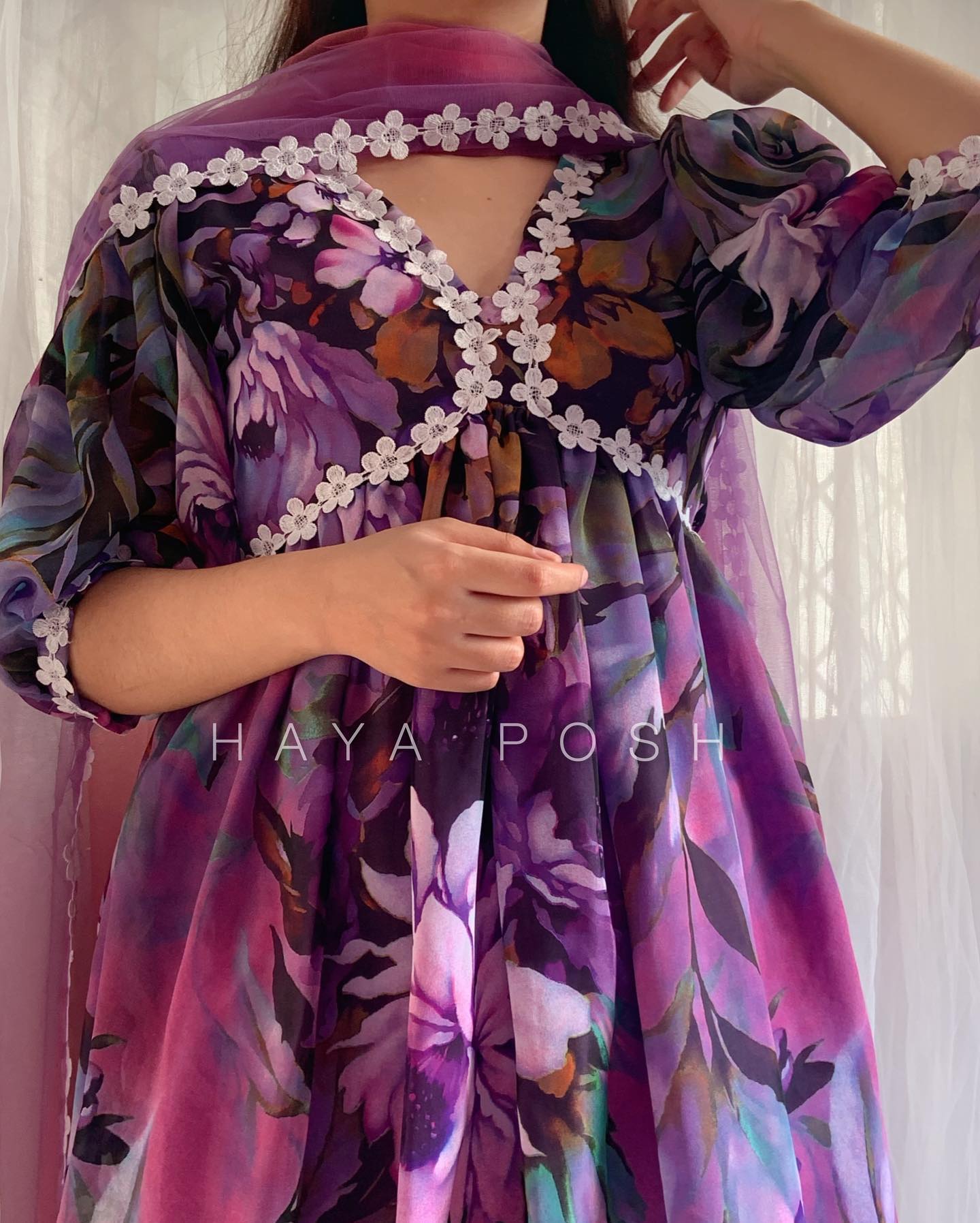 Floral Crush Frock Hayaposh India.