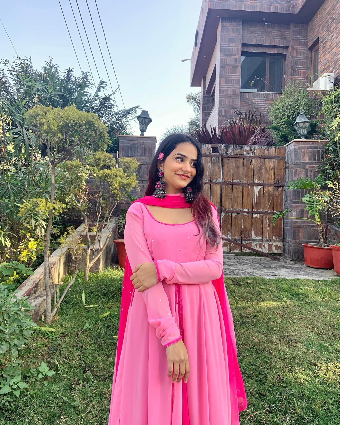Flowy Layers Anarkali Hayaposh India.