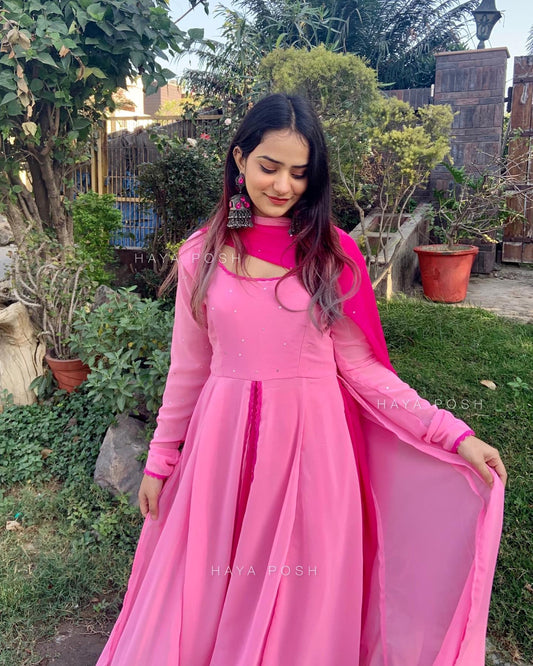 Flowy Layers Anarkali Hayaposh India.
