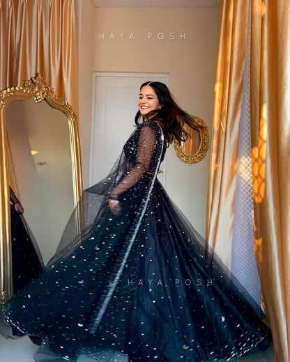 Black Moon Lehenga Lehenga Hayaposh India.