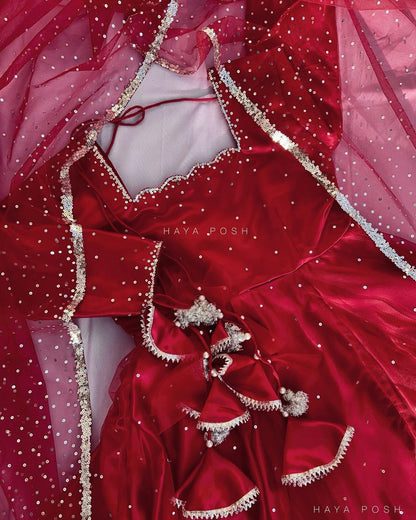Red Moon Lehenga Lehenga Hayaposh India.