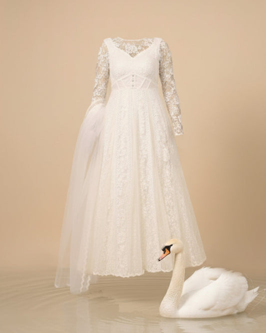 Lacy Anarkali Set