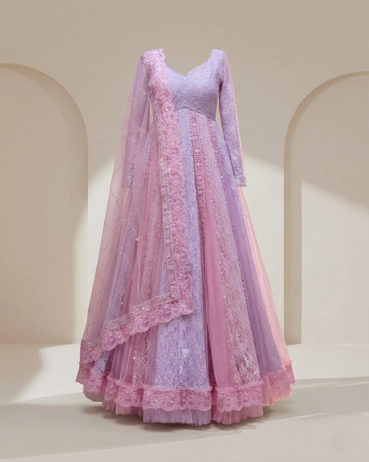 Rapunzel Anarkali Set