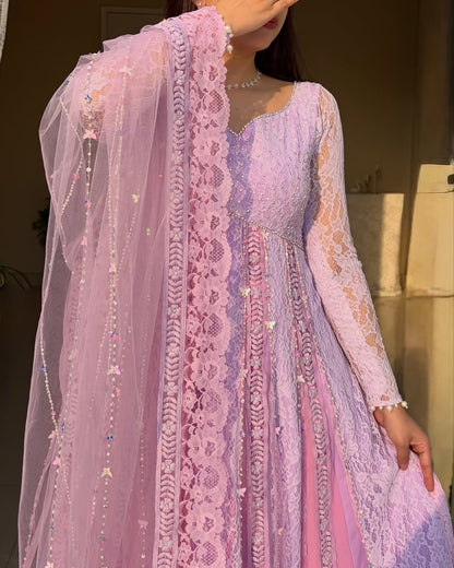 Rapunzel Anarkali Set
