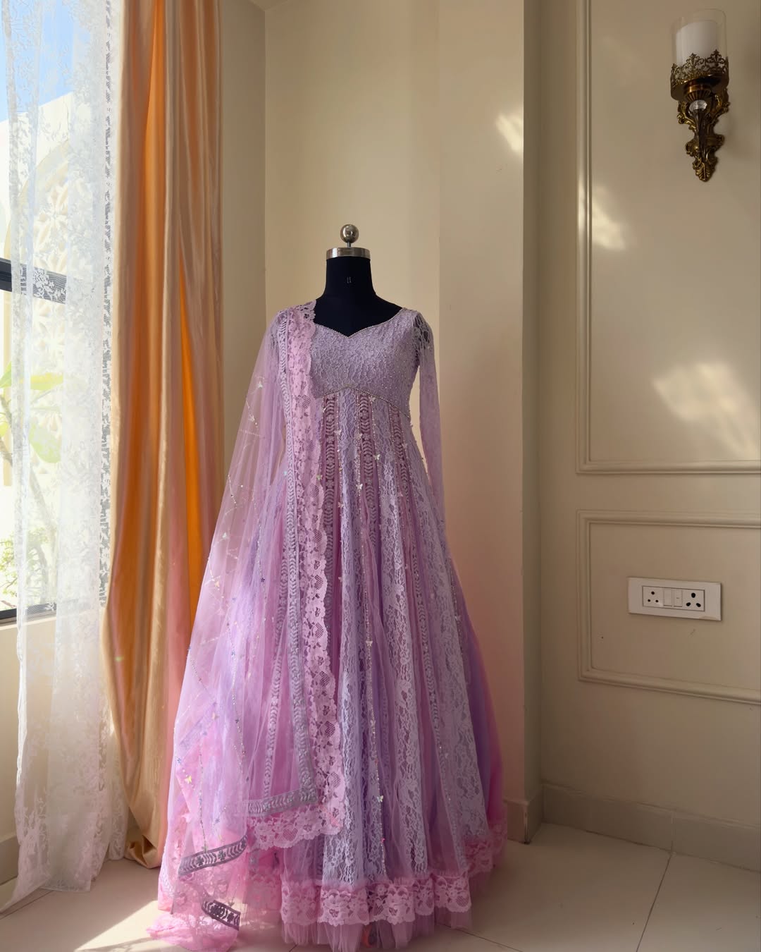 Rapunzel Anarkali Set