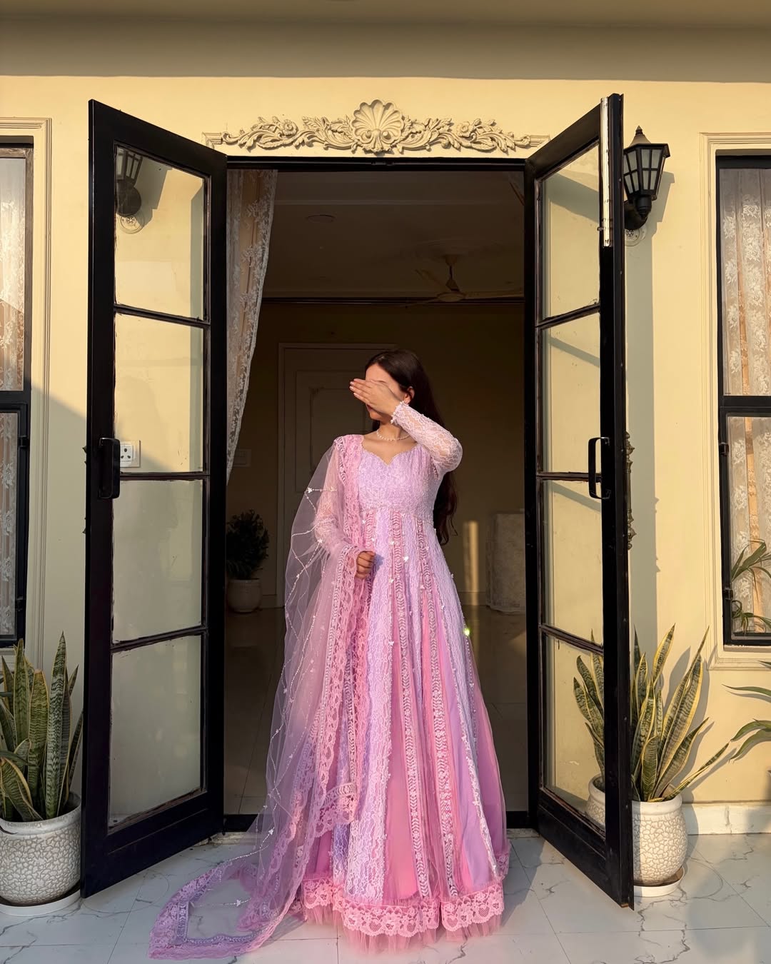 Rapunzel Anarkali Set