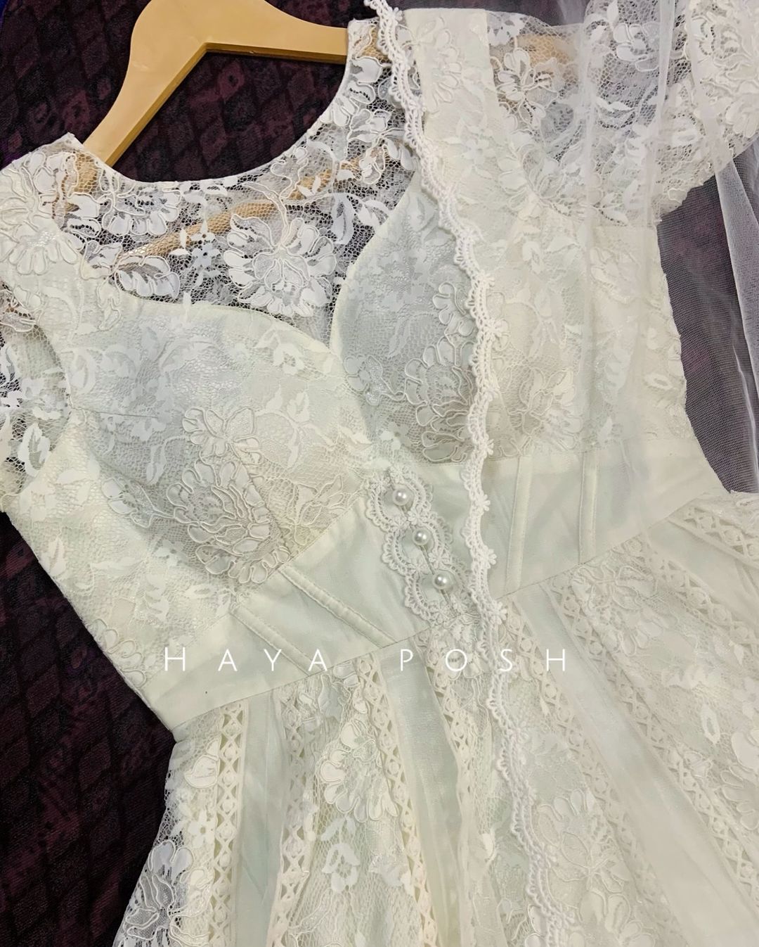 Lacy Anarkali Set Anarkali Hayaposh India.
