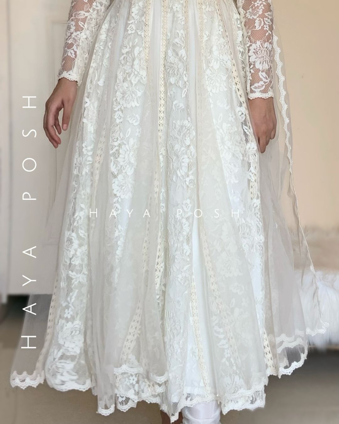 Lacy Anarkali Set Anarkali Hayaposh India.