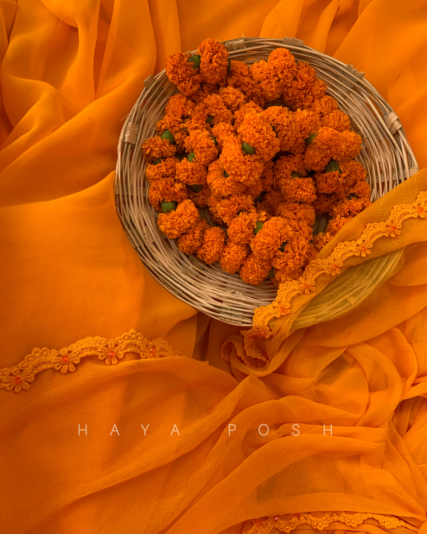 Marigold Anarkali Set